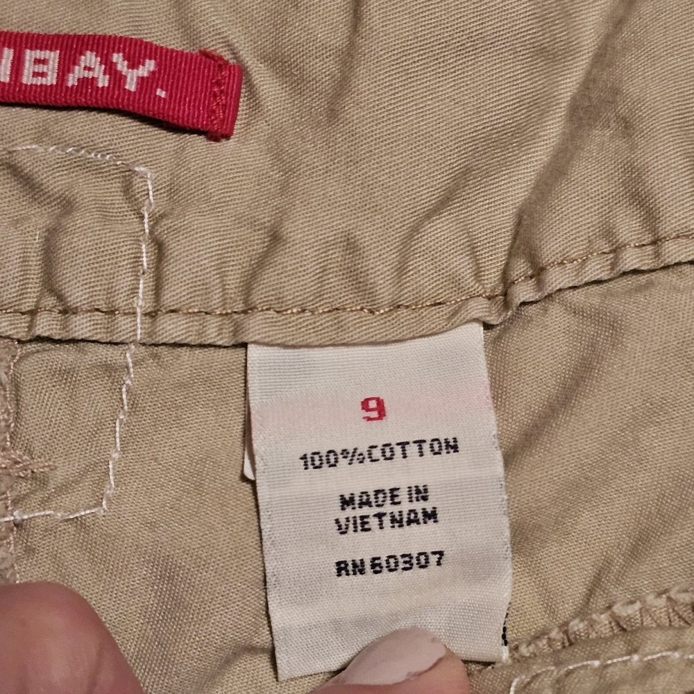 Union Bay Lightweight Shorts Tan Beige 100% Cotton Size 9 - Picture 9 of 14